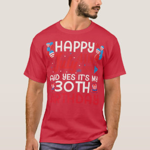 T-shirt Joyeux 4 juillet Et oui c'est mon 40e anniversaire