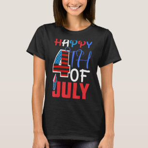 T-shirt Joyeux 4 juillet Fête de l'Indépendance 1776 F amé