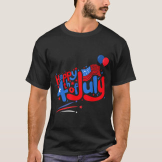 T-shirt Joyeux 4 juillet jour de l'indépendance États-Unis