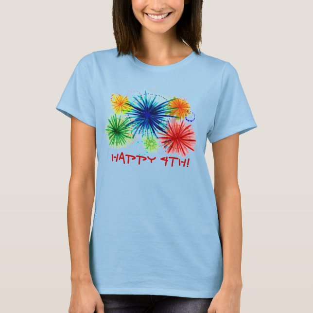 T-shirt Joyeux 4e tee dames (Devant)
