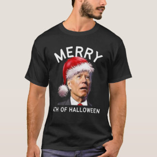 T-shirt Joyeux 4ème d'Halloween Funny Joe Biden Noël8