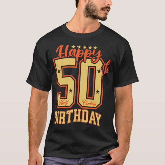 T-shirt Joyeux 50e anniversaire (Devant)