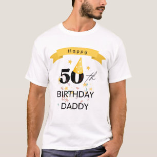 T-shirt Joyeux 50e anniversaire papa