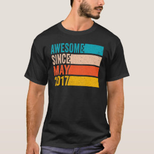 T-shirt Joyeux 5 Anniversaire Fête 5 Ans Awesome depuis
