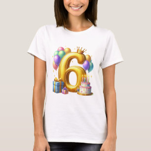 T-shirt Joyeux 6e Anniversaire