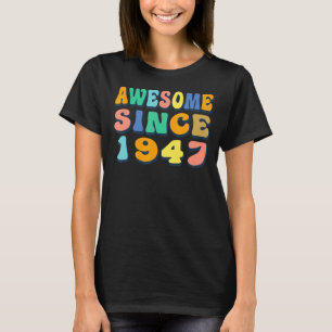 T-shirt Joyeux 75e anniversaire 75 ans merveilleux depuis 