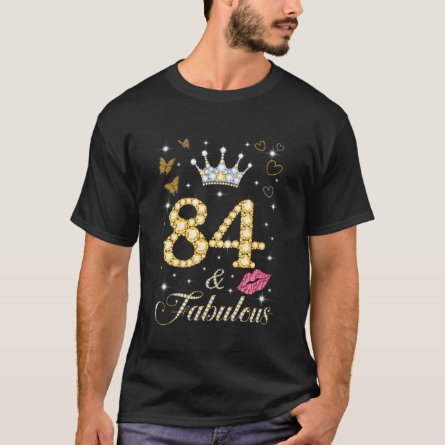 T-shirt Joyeux 84 Et Fabuleux Couronne Il Lève 84E (Devant)