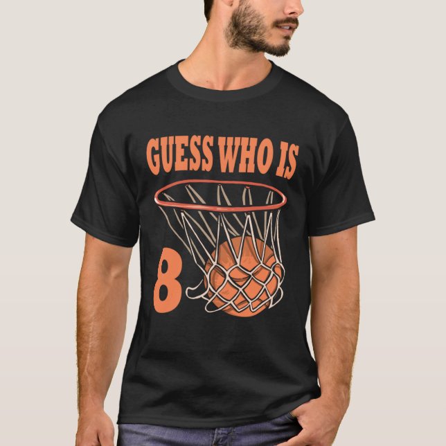 T-shirt Joyeux 8e anniversaire 8 ans Basketball 8e anniver (Devant)