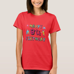 T-shirt Joyeux 8e anniversaire. 8 ans de voeux