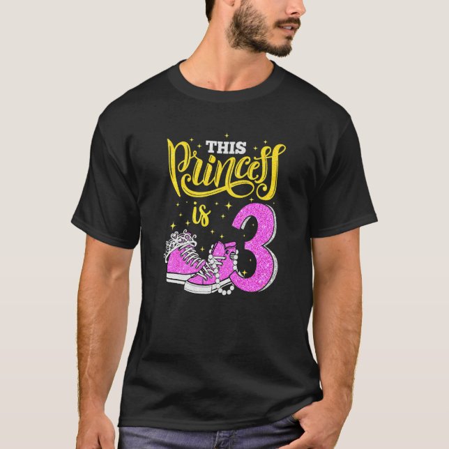 T-shirt Joyeux 9e anniversaire pour filles Baskets Pearl (Devant)