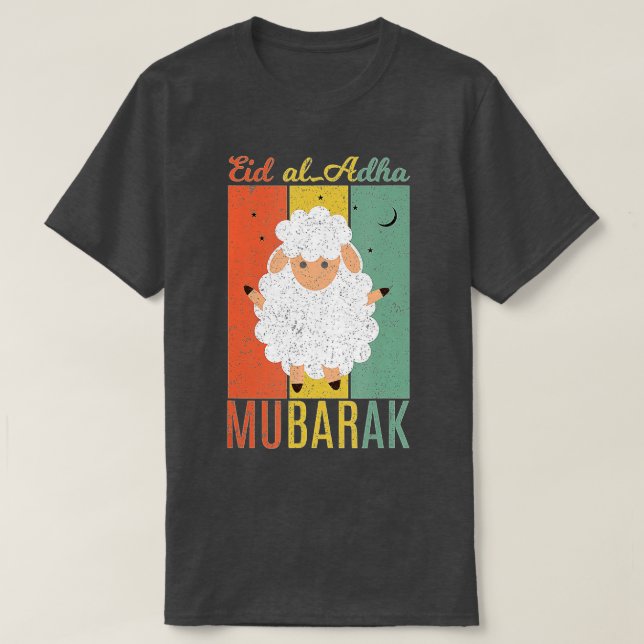 T-shirt Joyeux Aïd Al Adha Moubarak pour le Joyeux Jour de (Design devant)
