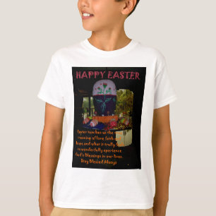 T-shirt Joyeux Amour de Pâques Foi et souhaits d'espoir