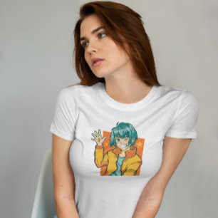 T-shirt Joyeux Anime Boy Waving