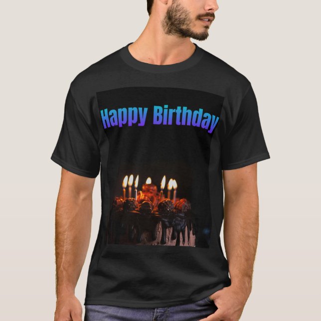 T-shirt Joyeux anniversaire (Devant)