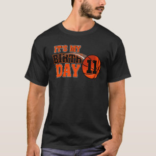 T-shirt Joyeux anniversaire 11e 11 ans Basketball Boys Ki