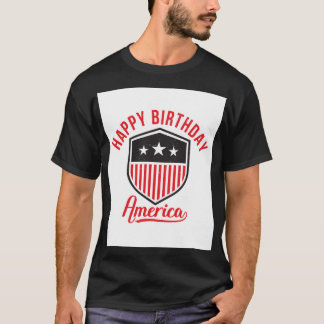 T-shirt Joyeux anniversaire, Amérique