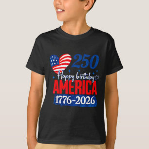 T-shirt Joyeux anniversaire amérique 250 ans patriotique