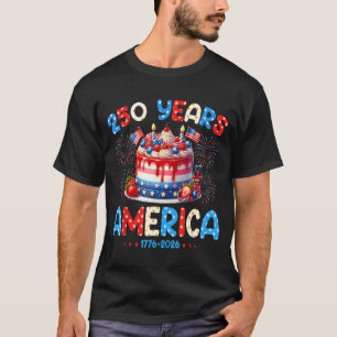 T-shirt Joyeux Anniversaire Amérique États-Unis 250 Ans Fe