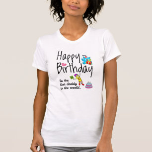 T-shirt Joyeux anniversaire au meilleur papa du monde