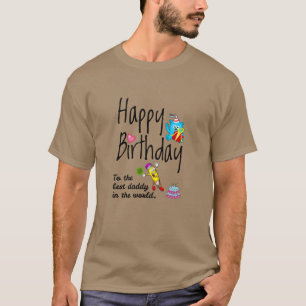 T-shirt Joyeux anniversaire au meilleur papa du monde