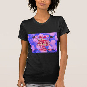 T-shirt Joyeux anniversaire aujourd'hui est mon anniversai
