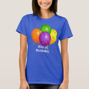 T-shirt "Joyeux anniversaire", Ballons de fête