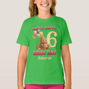 T-shirt Joyeux anniversaire CAPPY BRUH DAY Capybara person