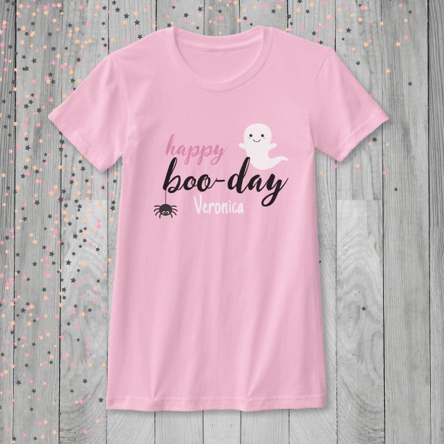 T-shirt Joyeux anniversaire de Boo Day (Custom Happy Boo-day Birthday Shirt)