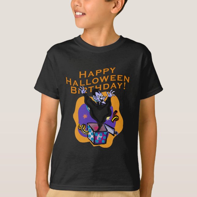 T-shirt Joyeux anniversaire de Halloween ! (Devant)