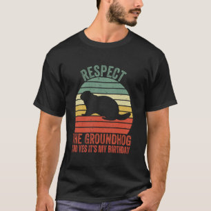 T-shirt Joyeux anniversaire de la marmotte Cool Marmotte