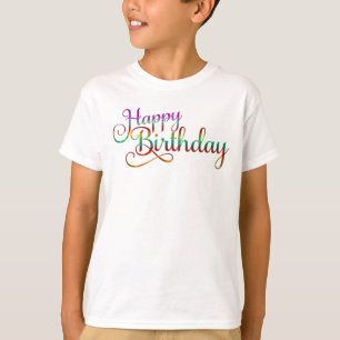 T-shirt JOYEUX ANNIVERSAIRE - design de texte + vos propre