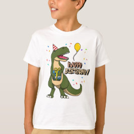 T-shirt Joyeux Anniversaire Dinosaure T-Rex