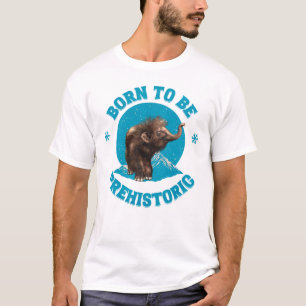 T-shirt Joyeux Anniversaire Enfant Mammouth Préhistorique