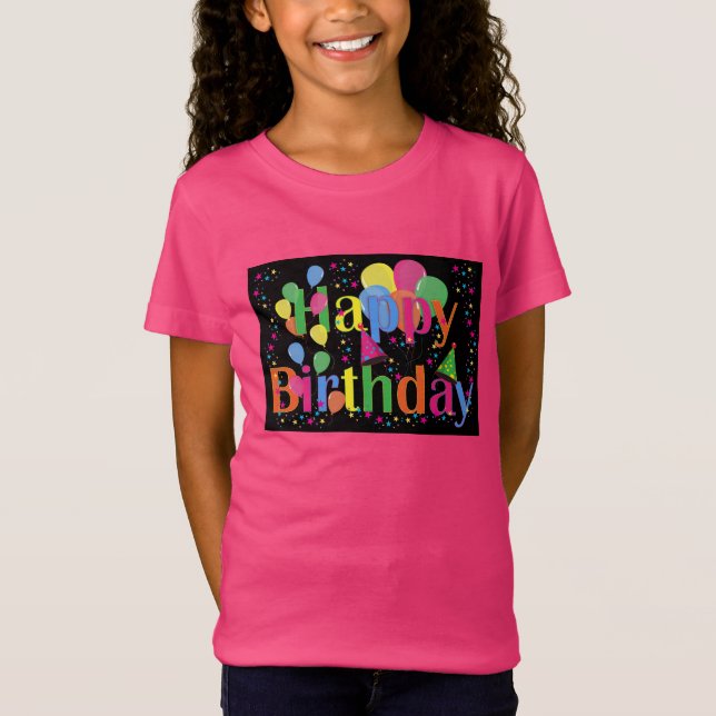 T-Shirt Joyeux anniversaire, fête d'anniversaire (Devant)