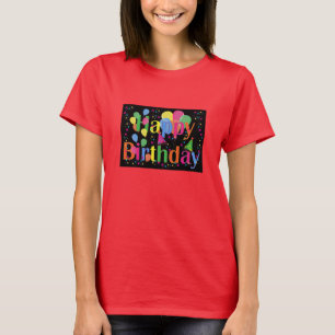 T-shirt Joyeux anniversaire, fête d'anniversaire