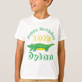 T-shirt Joyeux anniversaire Gator Alligator Crocodile Croc