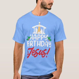 T-shirt Joyeux anniversaire Jésus chrétien Religieux