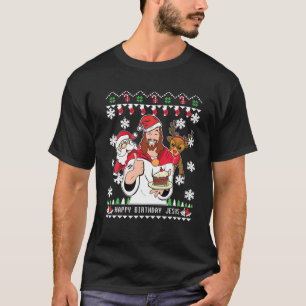 T-shirt JOYEUX ANNIVERSAIRE JÉSUS Christian Christmas