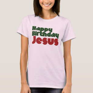 T-shirt Joyeux anniversaire Jésus Noël