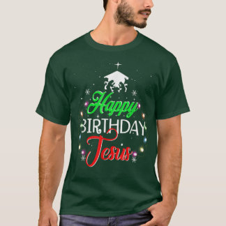 T-shirt Joyeux anniversaire Jésus Noël Pyjama Noël Noël No