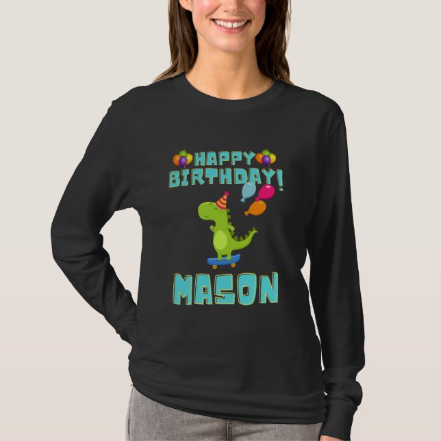 T-shirt Joyeux Anniversaire Mason Funny Bithday Boys (Devant)