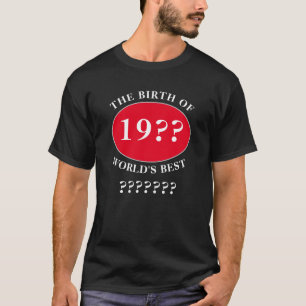 T-shirt Joyeux Anniversaire Modifier le texte Père papa pa