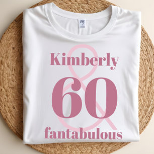 T-shirt Joyeux Anniversaire Personnalisé 60 Ans Célébratio