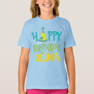 T-shirt Joyeux anniversaire Personnalisé Polka Dot Casquet