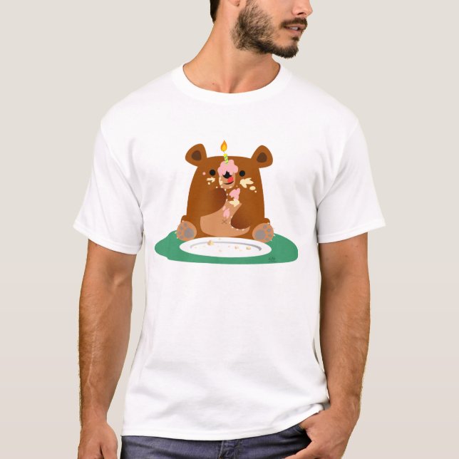 T-shirt Joyeux anniversaire, peu d'ours ! ! (Devant)