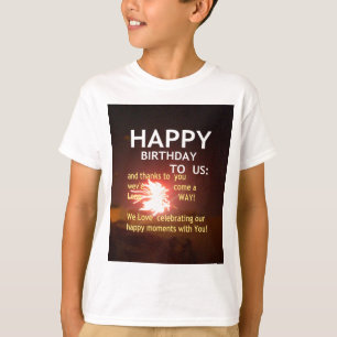 T-shirt Joyeux anniversaire pour vous
