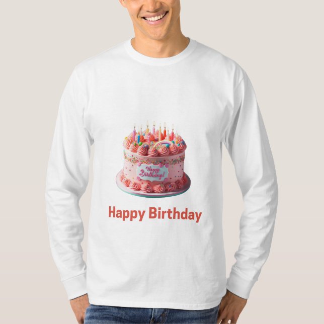 T-shirt Joyeux anniversaire T Shirt Design (Devant)