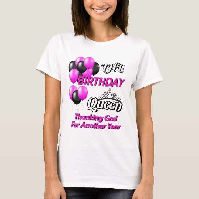 T-SHIRT JOYEUX ANNIVERSAIRE TEESHIRT POUR LES FEMMES "REIN (Devant)