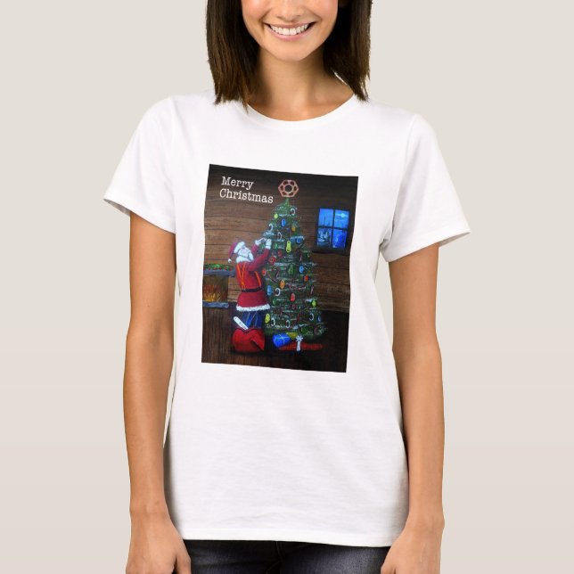 T-shirt Joyeux Arboriste de Noël Arbre Chirurgien Arbre de (Devant)