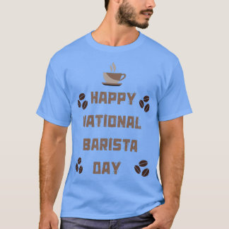 T-shirt Joyeux barista national jour Premium Classic TShir